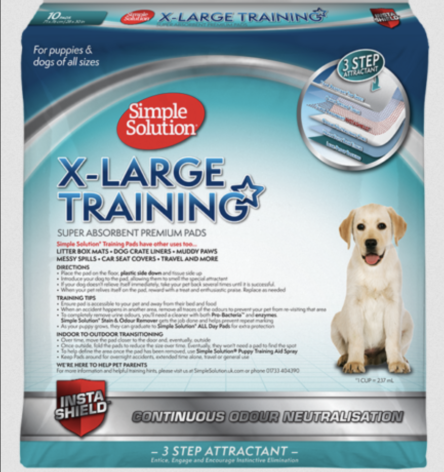 Simple Solution X-Large puppy training pads x 10